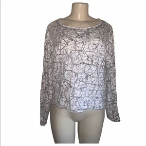 Marc New York Women's Sweater Gray withe